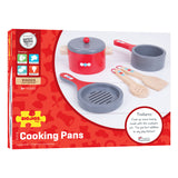 Bigjigs wooden pan set