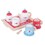 Bigjigs wooden tea set