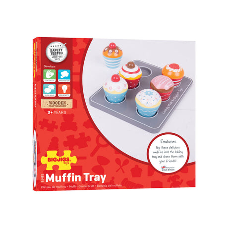 Juego de muffin de madera bigjigs