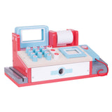 Bigjigs wooden cash register with scanner, 30dlg.