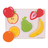 Bigjigs Fruit de puzzle en bois, 5dlg.