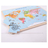 Bigjigs Wooden Map Map Puzzle, 35DLG.