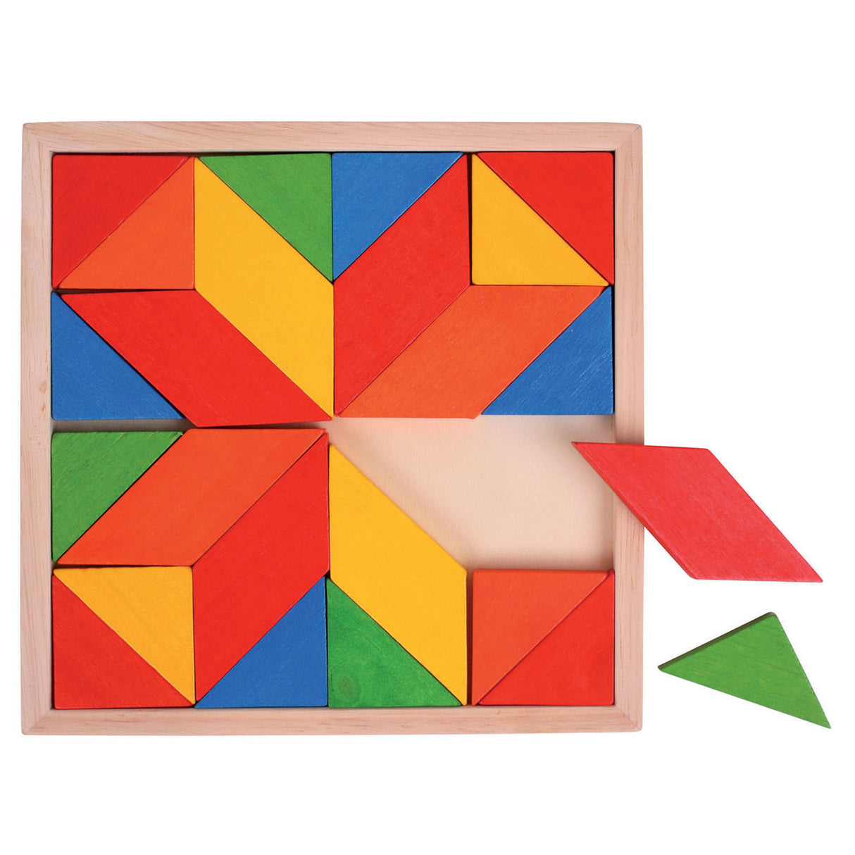 Bigjigs Wooden Mosaic Puzzle, 24DLG.