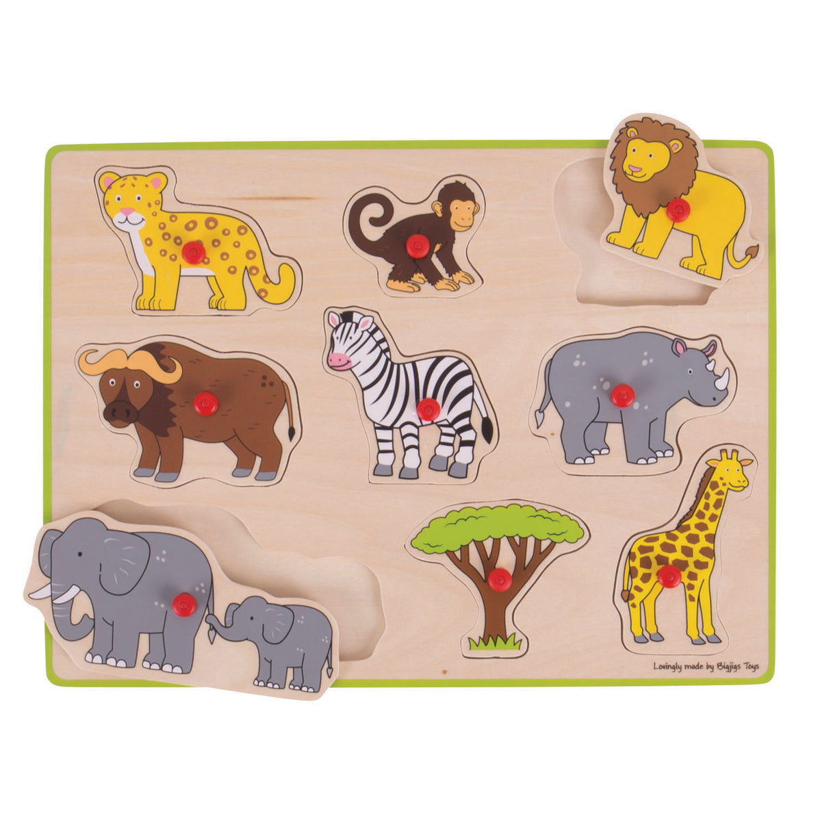 Bigjigs leseni Nick Puzzle Safari, 9dlg.