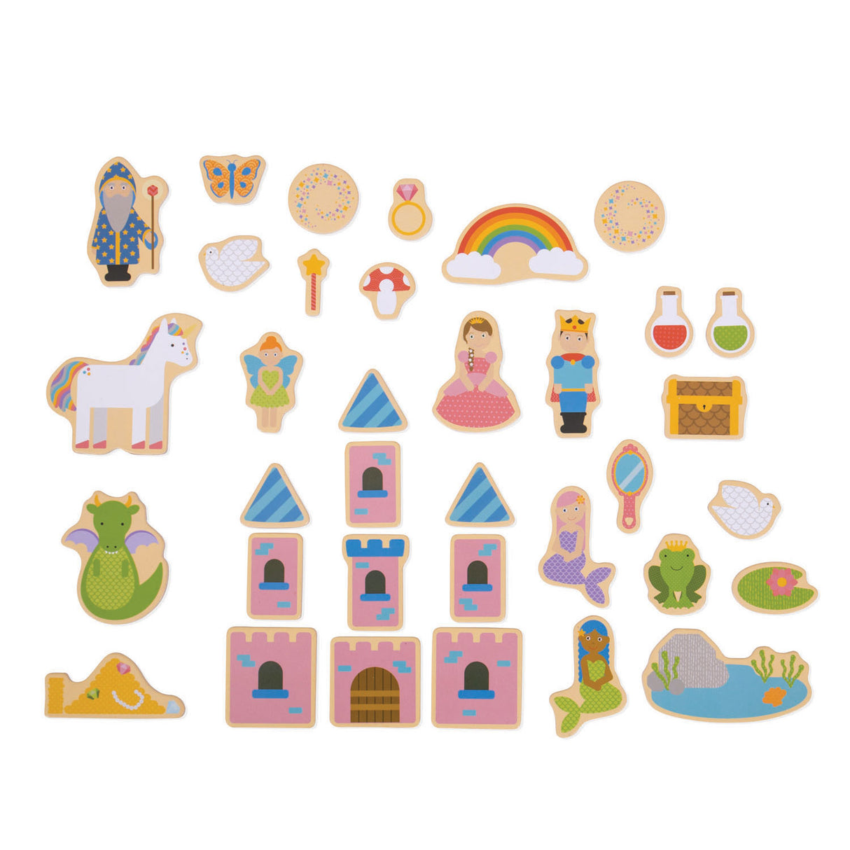 Bigjigs fantasy magnets, 35 pc.