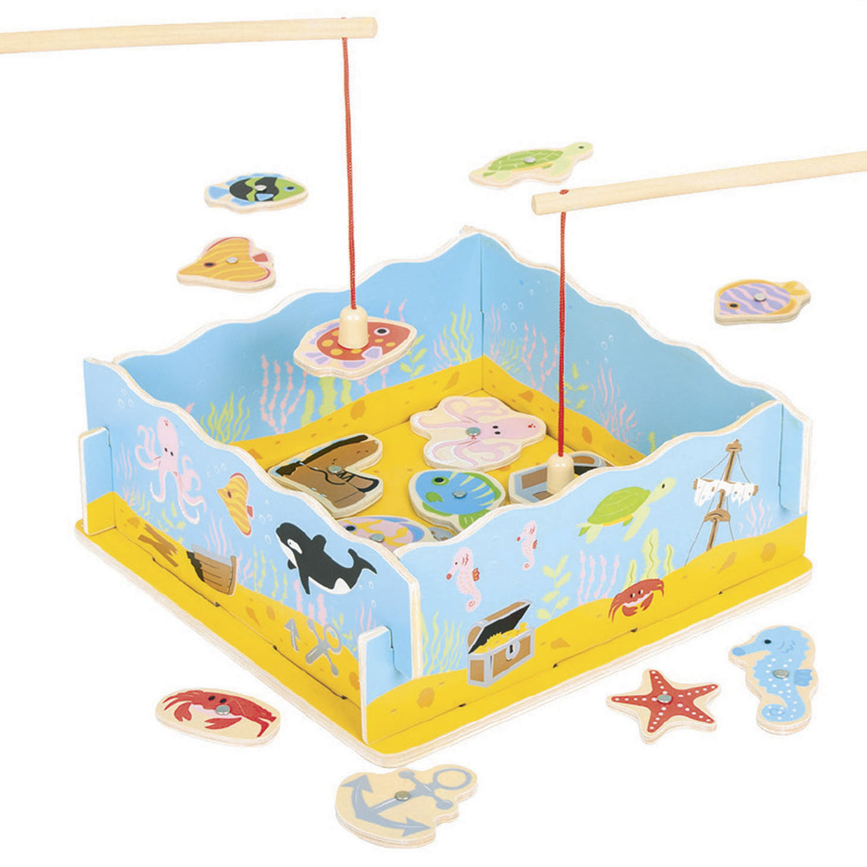 Bigjigs Wooden Magnetic Fish Game