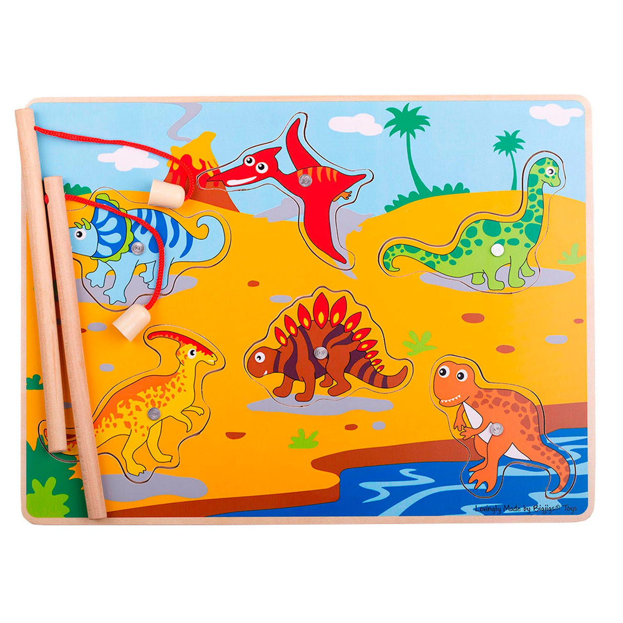 Bigjigs Magnetic Fish Game Dinos