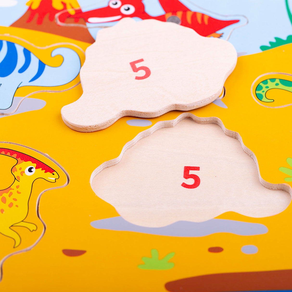 Bigjigs Dinos del juego de pescado magnético