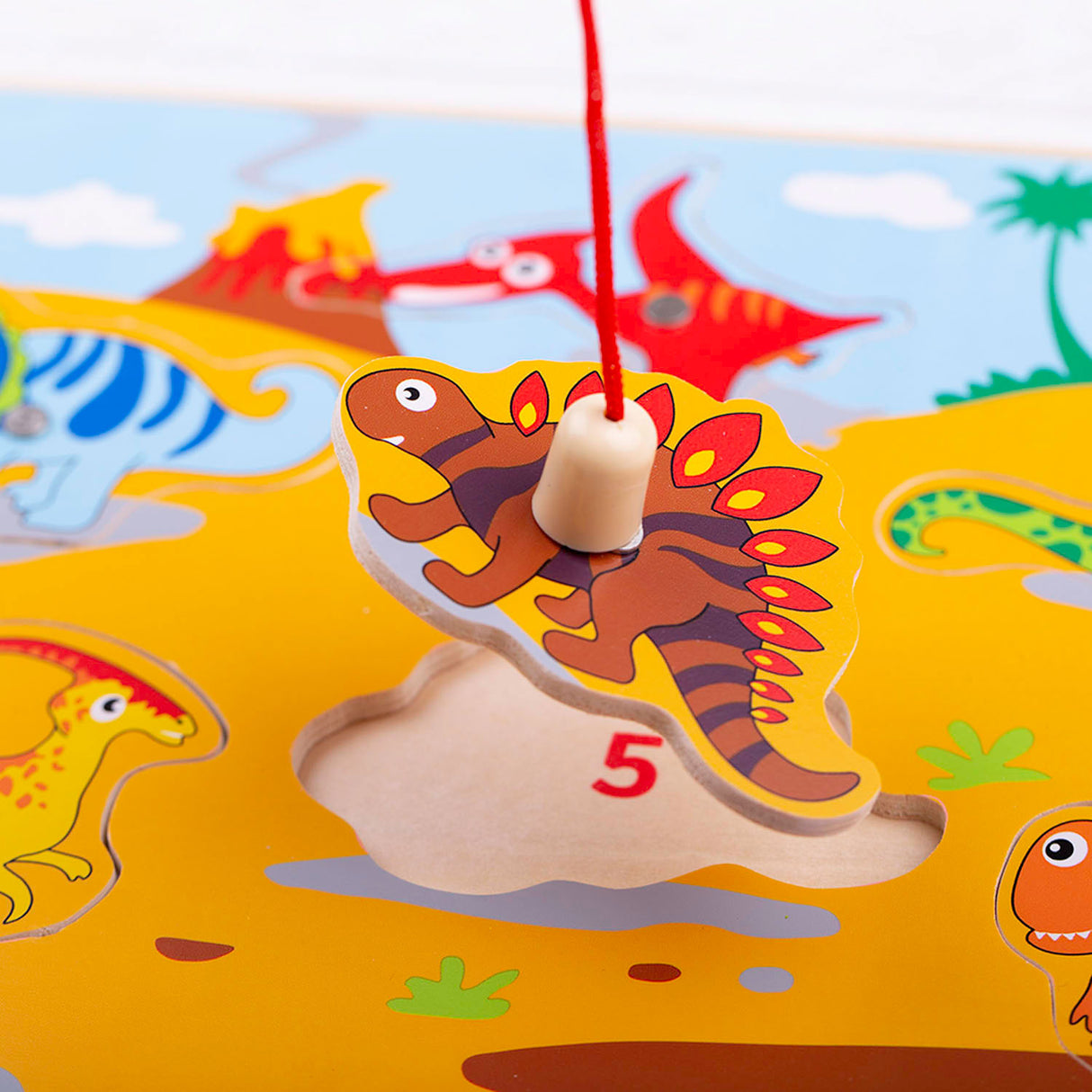 Bigjigs Dinos del juego de pescado magnético