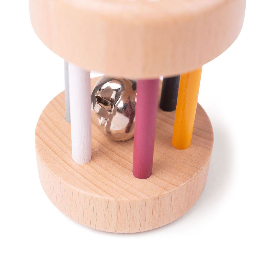 Bigjigs Wooden Roll Rattle, 100% FSC