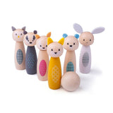 Bigjigs Figures d'animaux de jeu en bois en bois