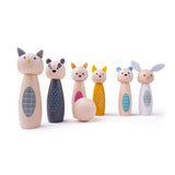 Bigjigs Figures d'animaux de jeu en bois en bois