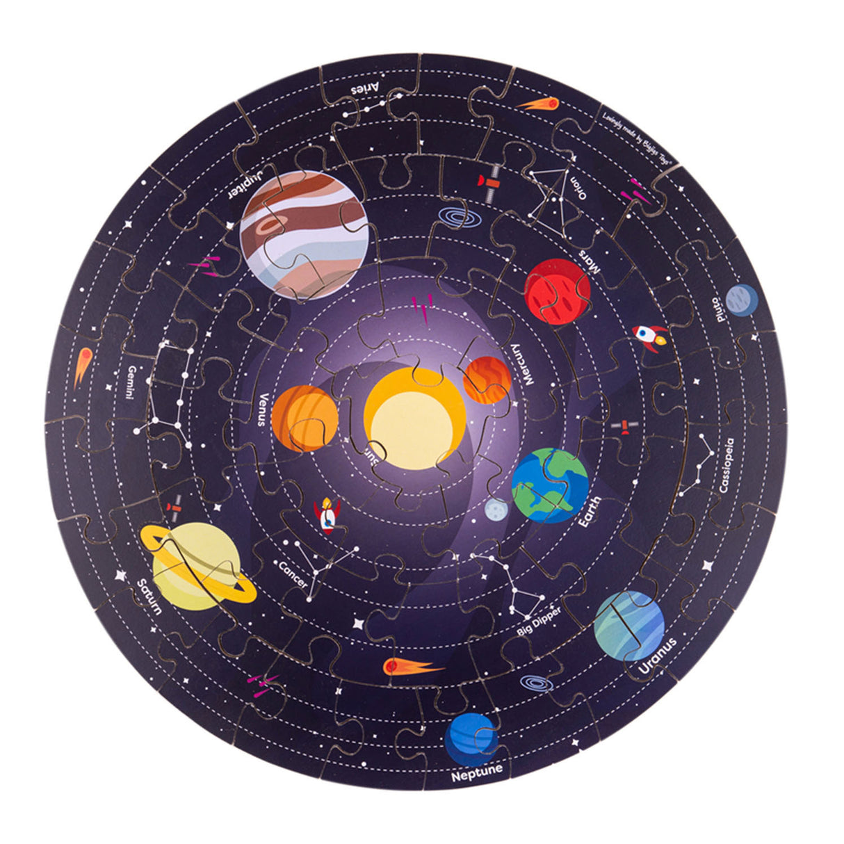 Bigjigs floor puzzle solar system Round, 39cm