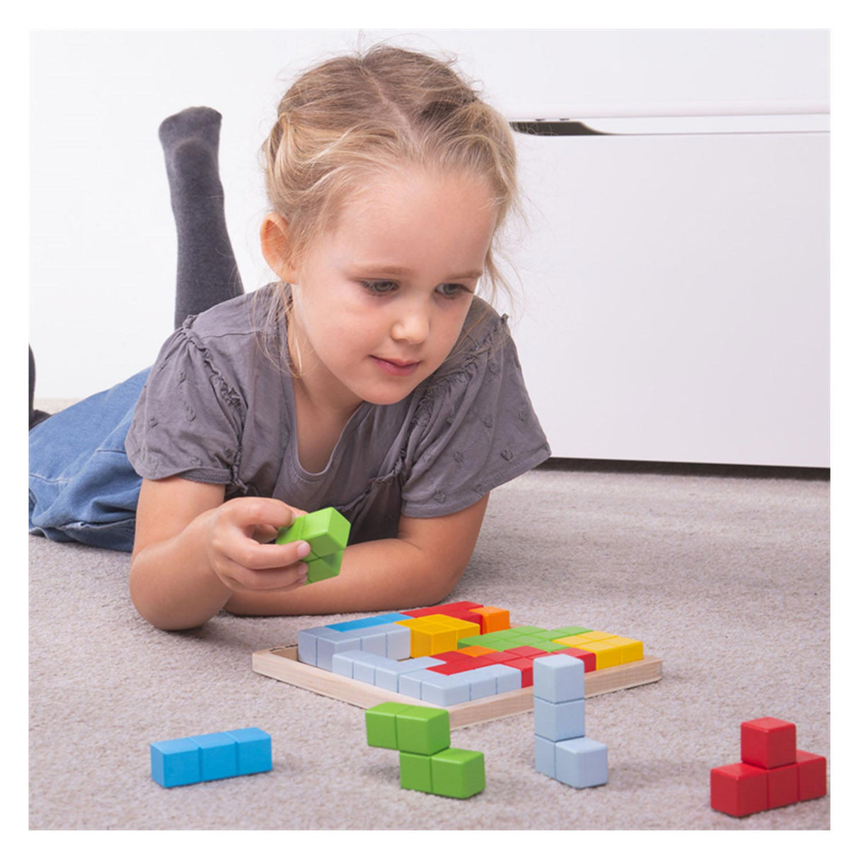 Bigjigs Wooden Block Puzzle Patterns