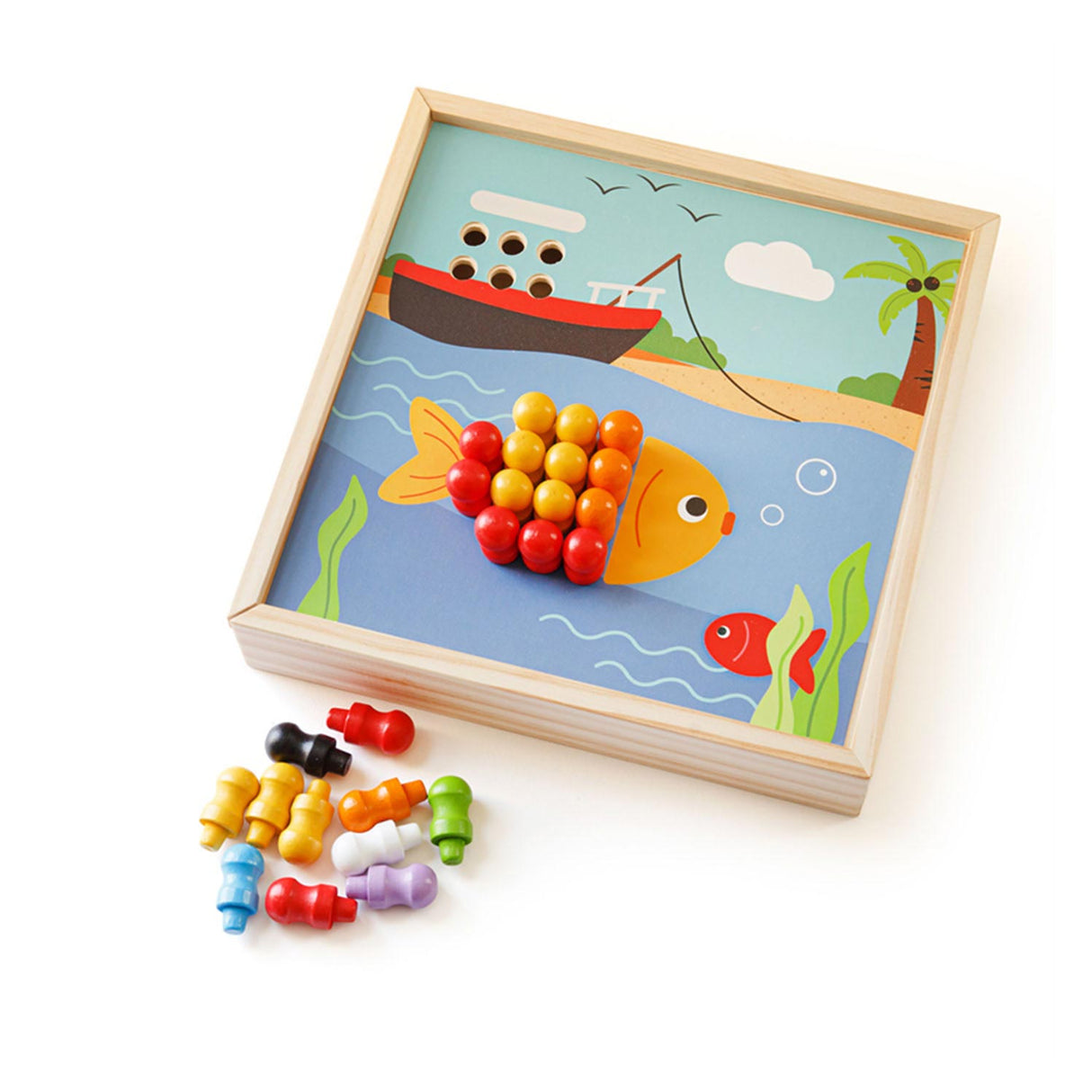 Bigjigs Wooden Insteekmozaiek Game Sea view