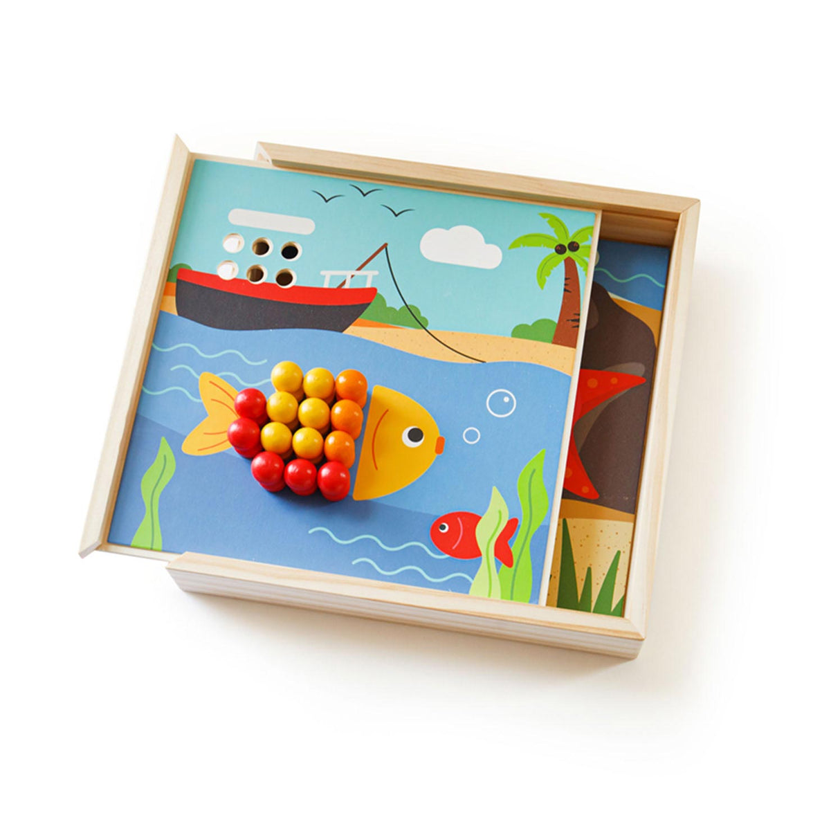 Bigjigs Wooden Insteekmozaiek Game Sea view