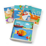 Bigjigs Wood Insteekmozaiek Game Sea View