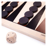 Bigjigs backgammon wooden board game