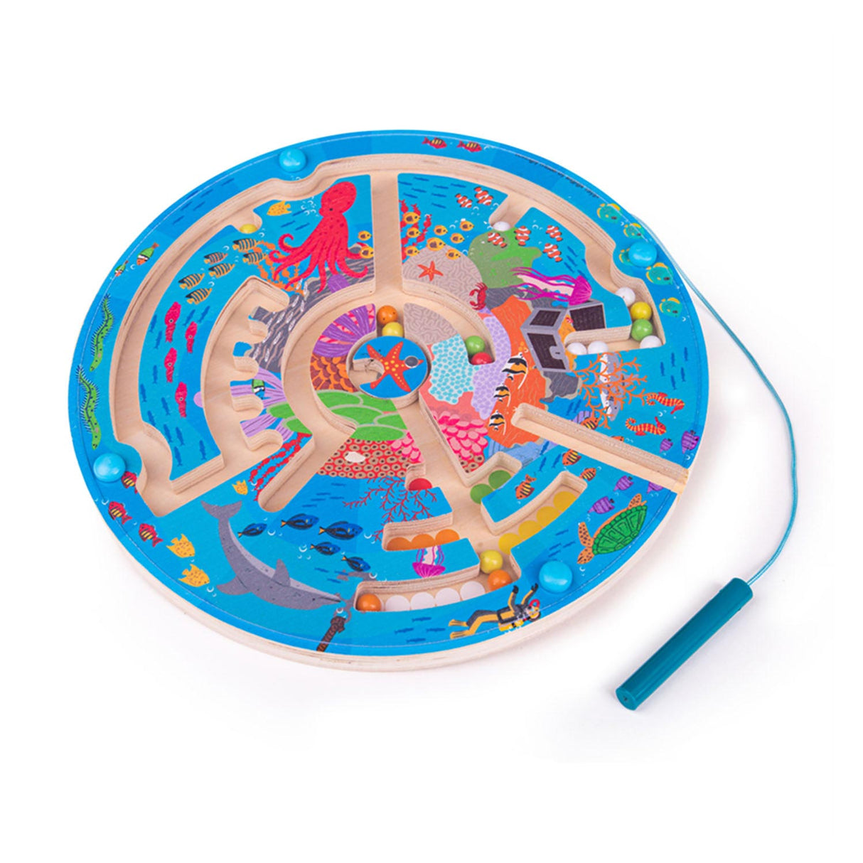 Bigjigs Magnetic Doolhof Game Underwater World