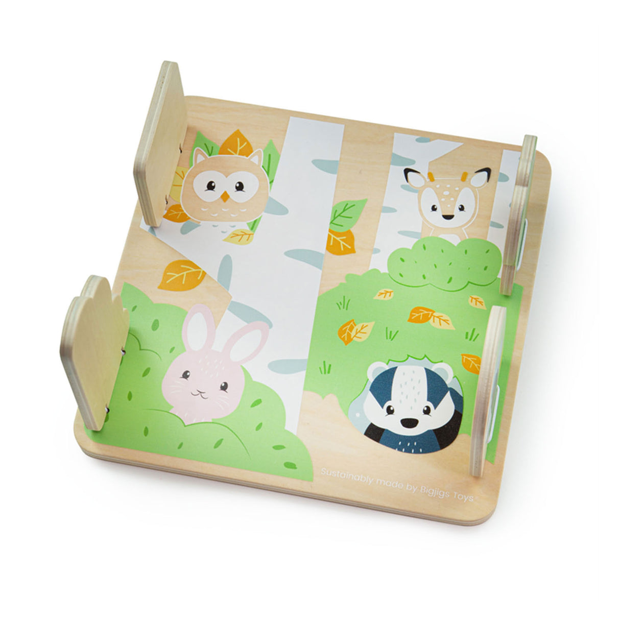 Bigjigs Woodland Wooden Hide and look for puzzle