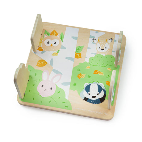 Bigjigs Woodland Houten Verstop en Zoek Puzzel