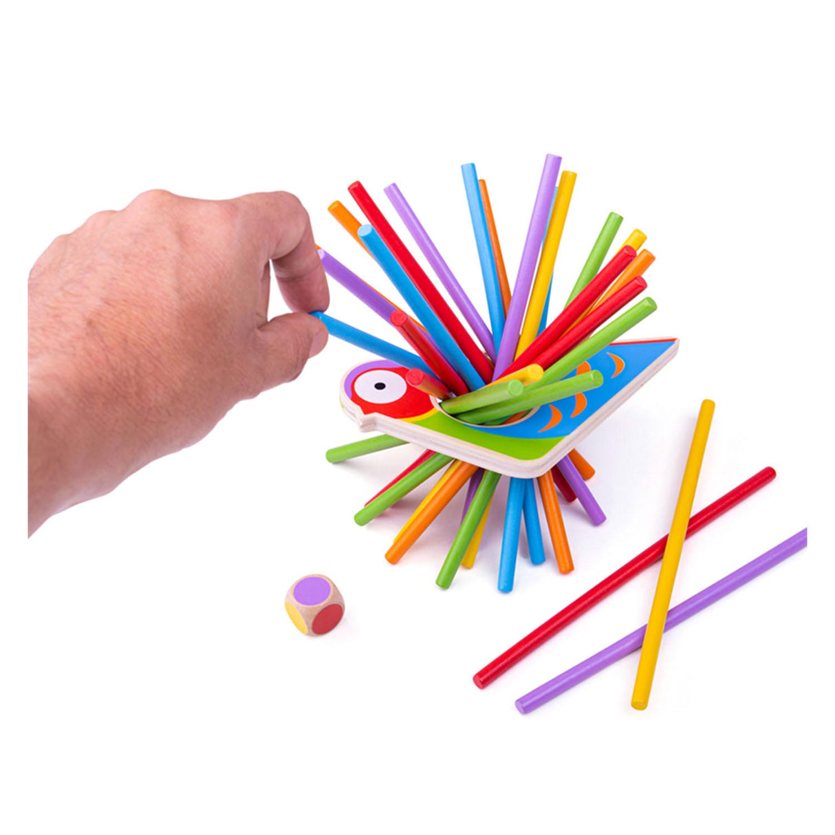 BigJigs Sticks On Pior Up Bird Wooden Child's Play