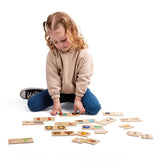 Bigjigs wooden jigsaw puzzle opposites, 32 pcs.