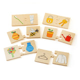 Bigjigs wooden jigsaw puzzle things that go together, 32st.