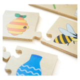 Bigjigs wooden jigsaw puzzle things that go together, 32st.