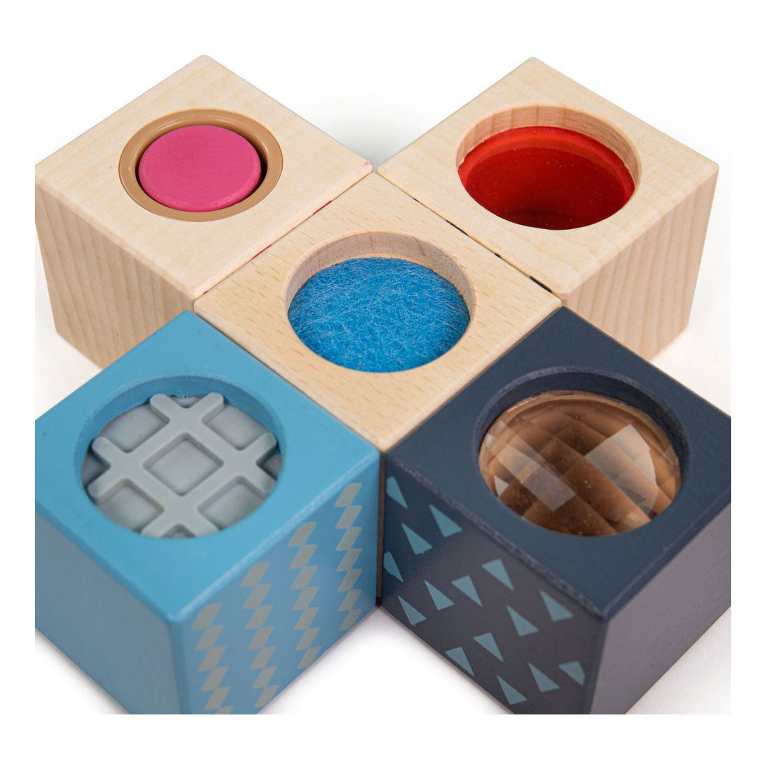 Bigjigs wooden senses building blocks