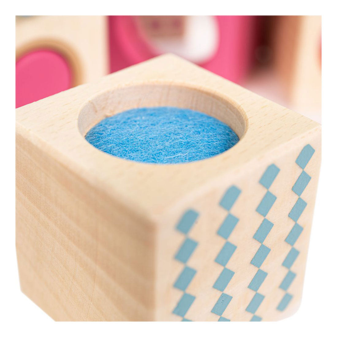 Bigjigs wooden senses building blocks