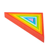 Bigjigs wooden pile triangles, 7dlg.