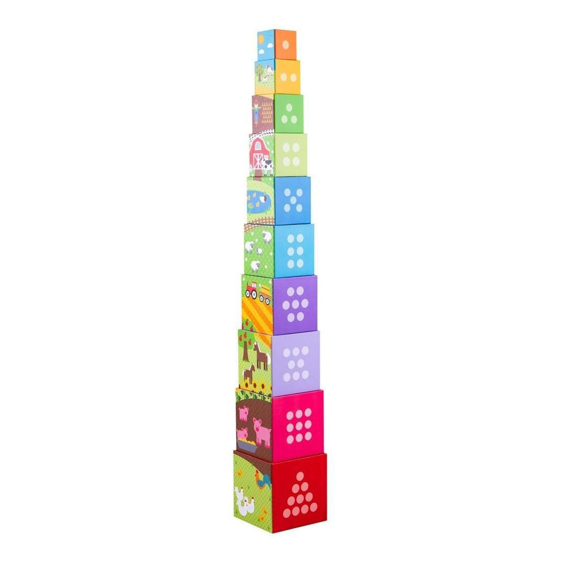 BigJigs Farm Stack Tower, 10dlg.