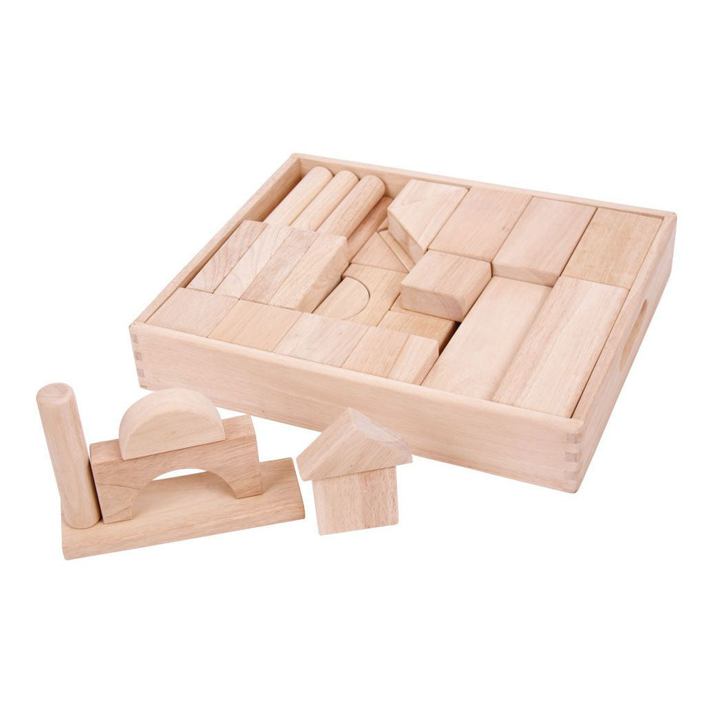 Bigjigs set di grandi edifici in legno