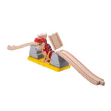 Bigjigs wooden rails bursting bridge T-Rex Dino, 7dlg.