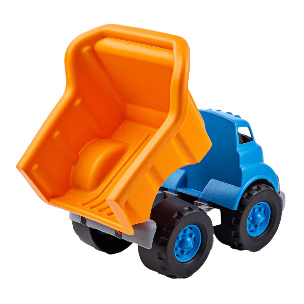 Jouets verts jouets verts kiepvrachtwagen bleu orange