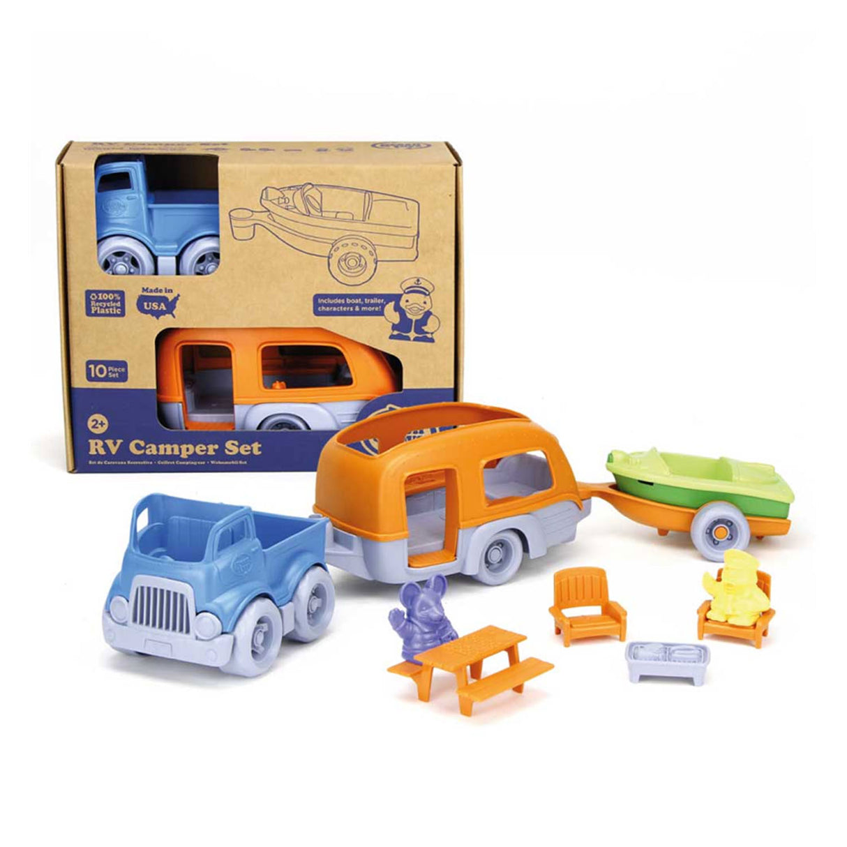 Green Toys RV Camper Set z recyklingu plastiku