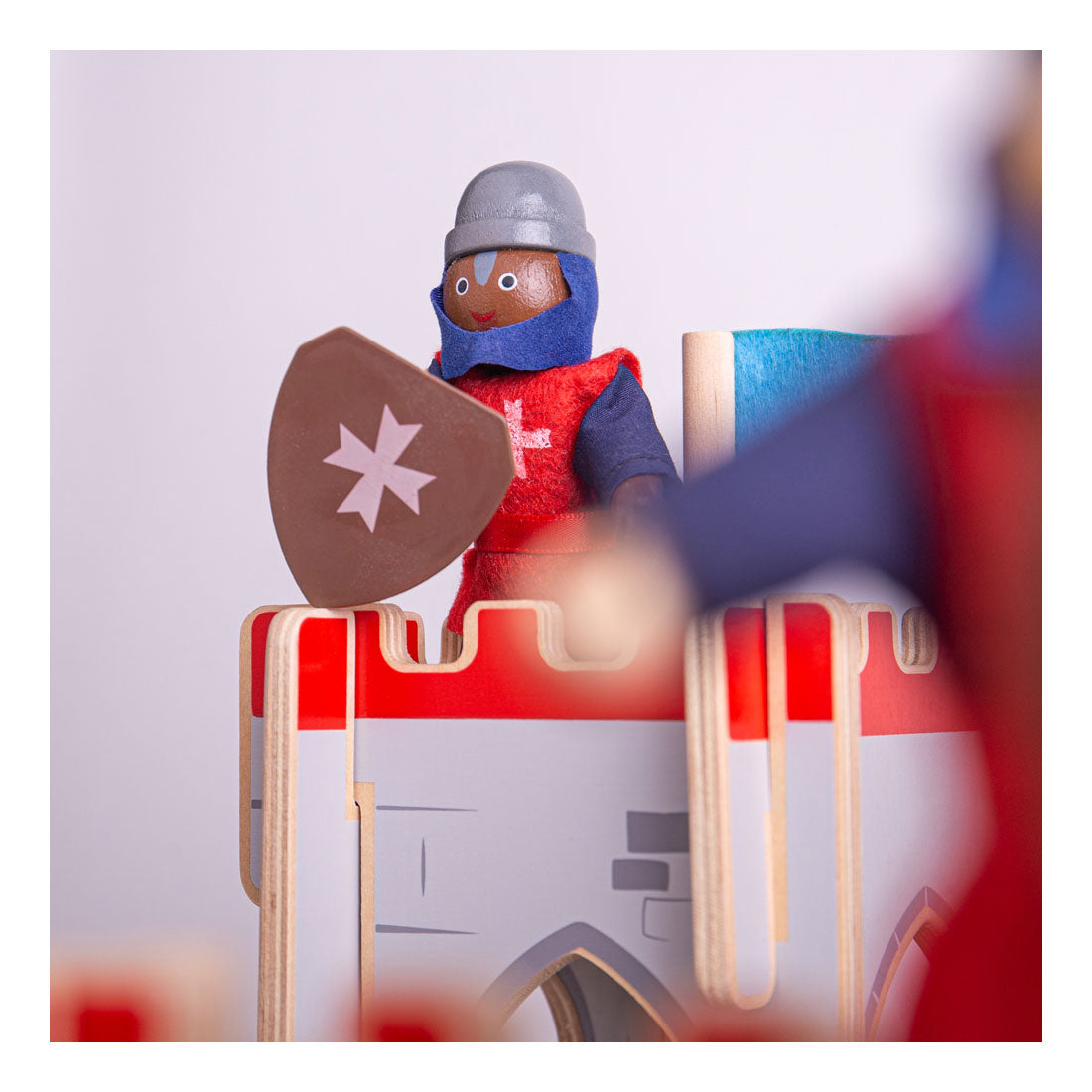 Bigjigs Wooden Medieval Knights, 4 °.