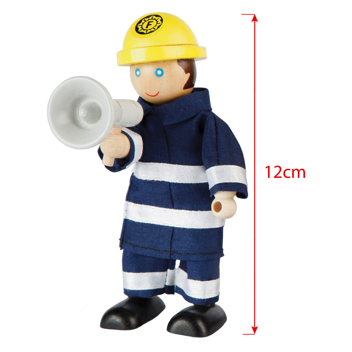 Tidlo Houten Dollhouse Dolls Firefighters, 4st.