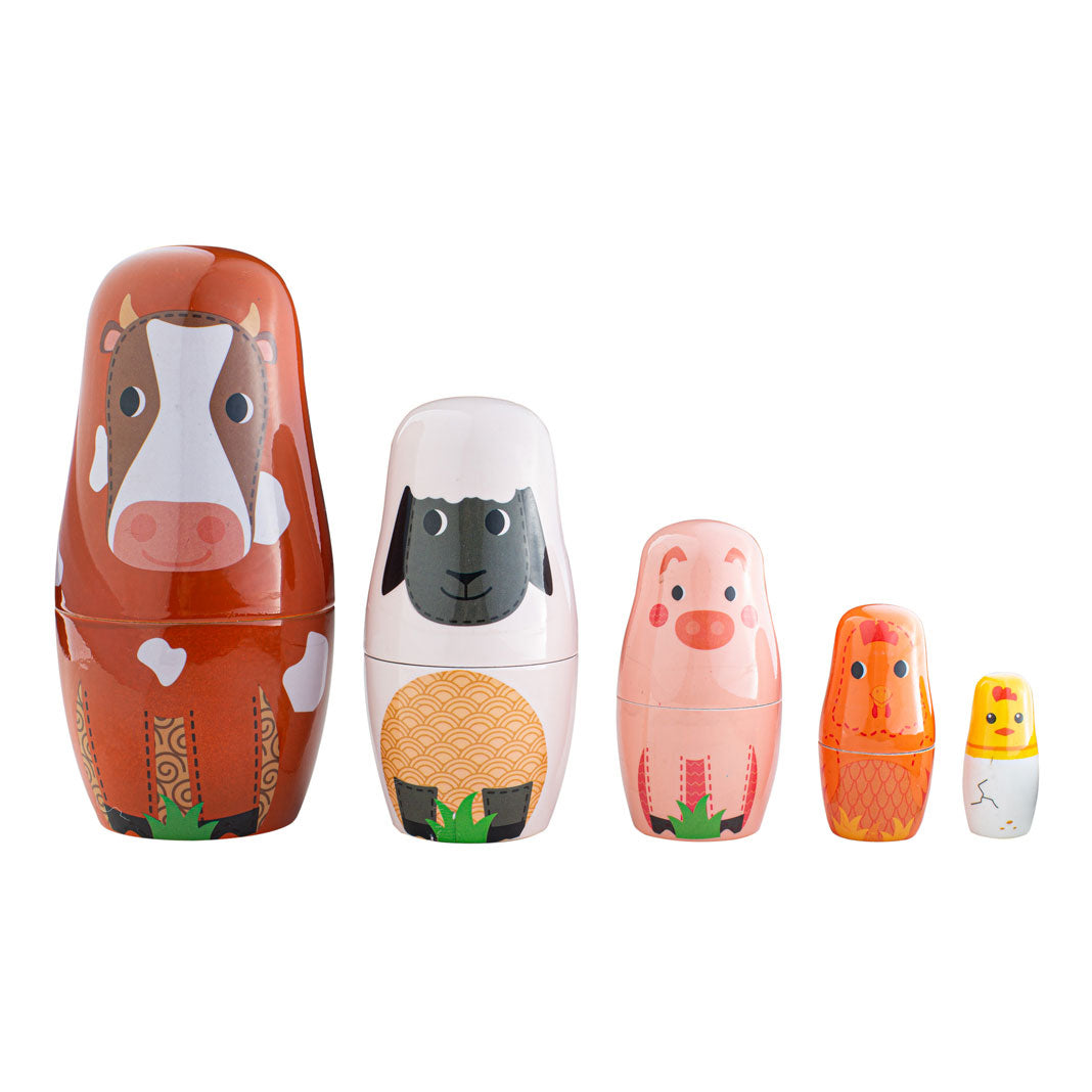 Dřevěná matryoshka TIDLO STACKÁLNÍ ZDRAVOTNÍ ZVLÁŠTNÍ, 10DLG.