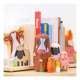 Tidlo Wood Matryoshka husdyr stable, 10dlg.