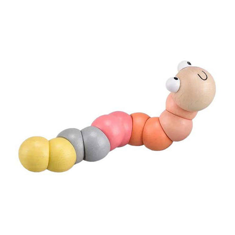 Bigjigs houten wormpje - Pastell