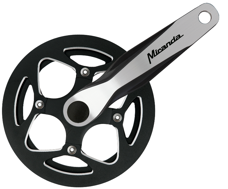 Miranda Cranket Alfa 1R Plus 46 Tands 3 32 LEAF STEEL CRANK ALU BLACK