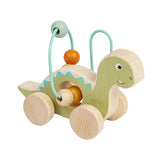 Bigjigs Holz Push Figur Diplodocus mat Perlenrahmen