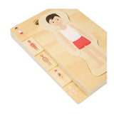Bigjigs Holz Anatomie Puzzel - Jong, 26 Stéck.