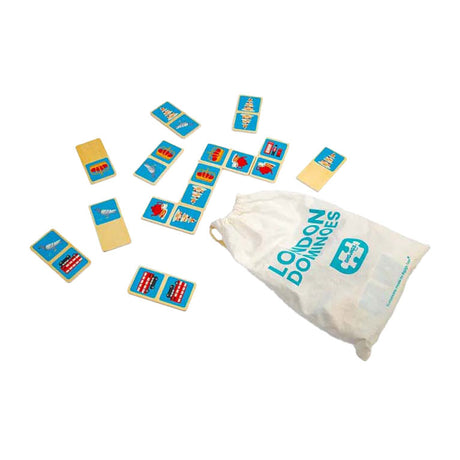 Bigjigs lesena igra domino London, 28 kosov.