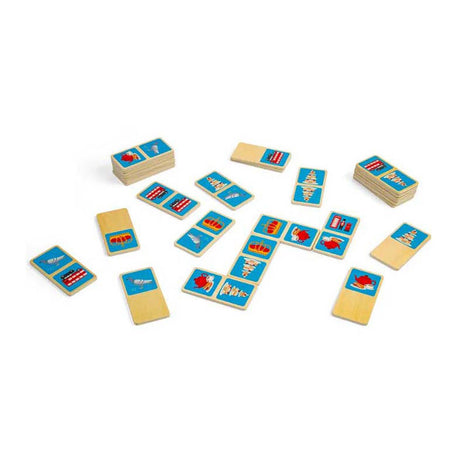 Bigjigs lesena igra domino London, 28 kosov.
