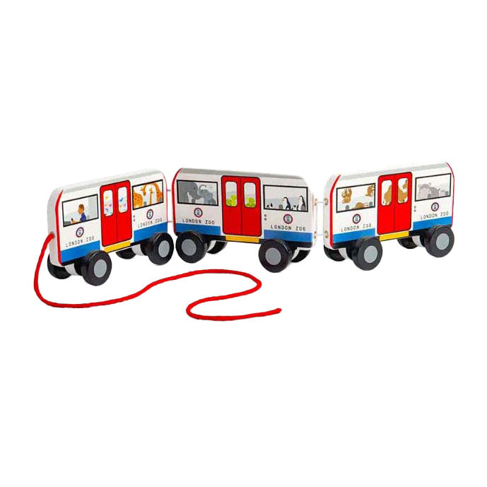 Bigjigs trä London pull buss