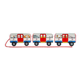 Bigjigs trä London pull buss
