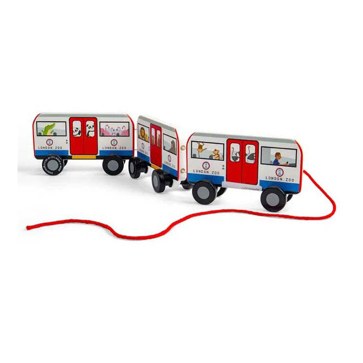 Bigjigs trä London pull buss